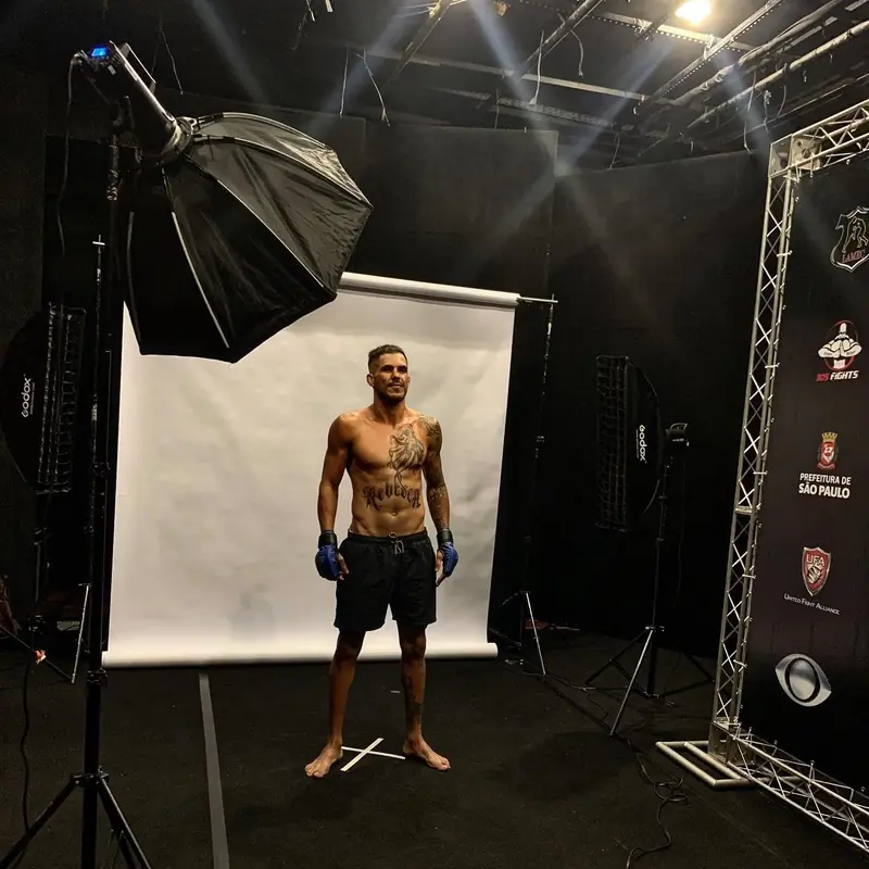 Kevem at a studio photo shoot