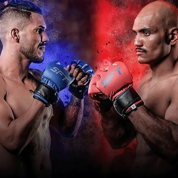 Promotional art for an SFT fight