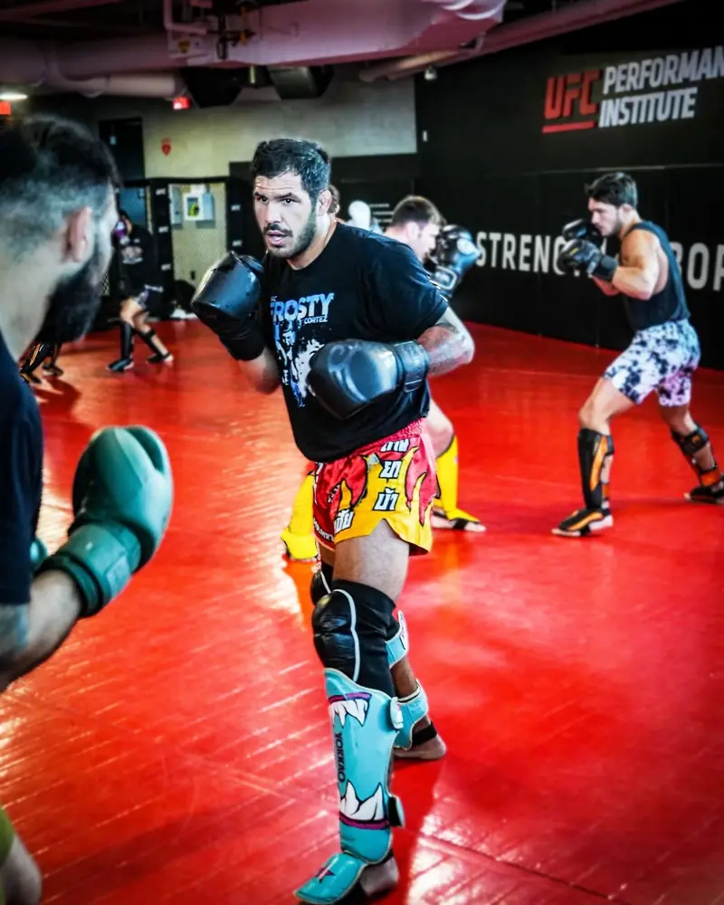 Kevem training at the UFC Performance Institute
