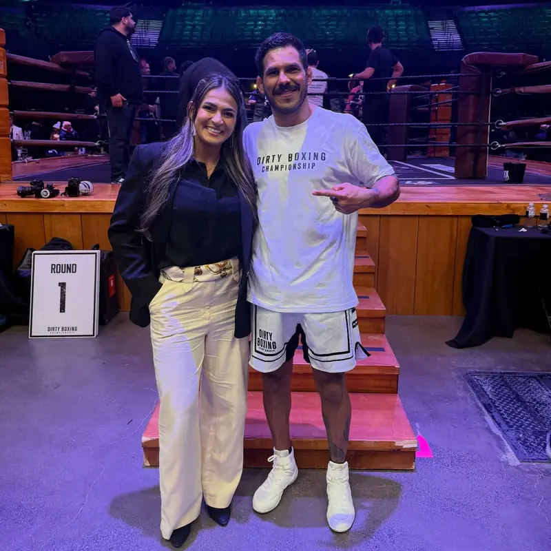 Kevem with a guest at the DBX event