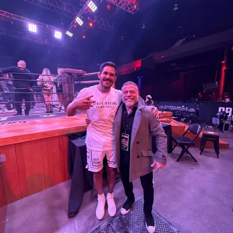 Kevem with a guest ringside at DBX