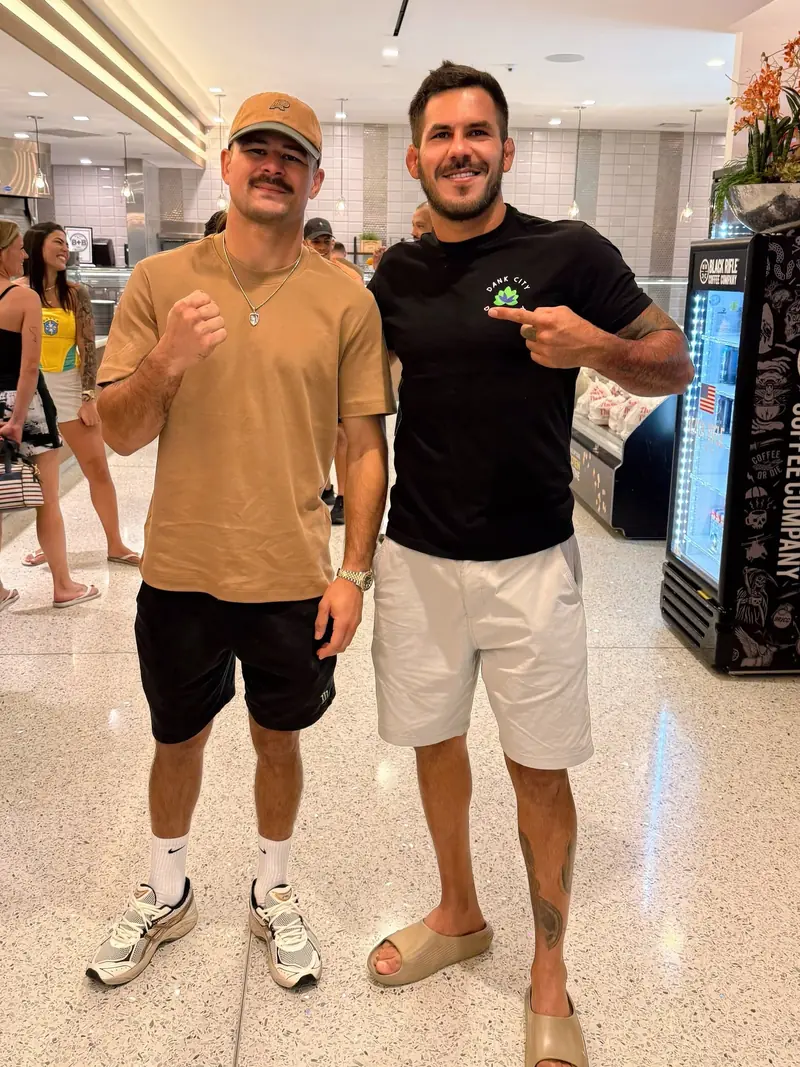 Kevem with a friend