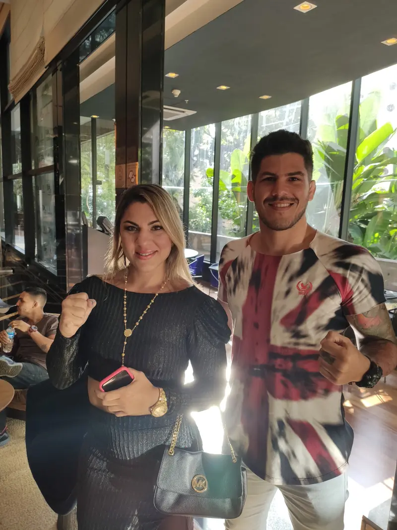 Kevem with a friend