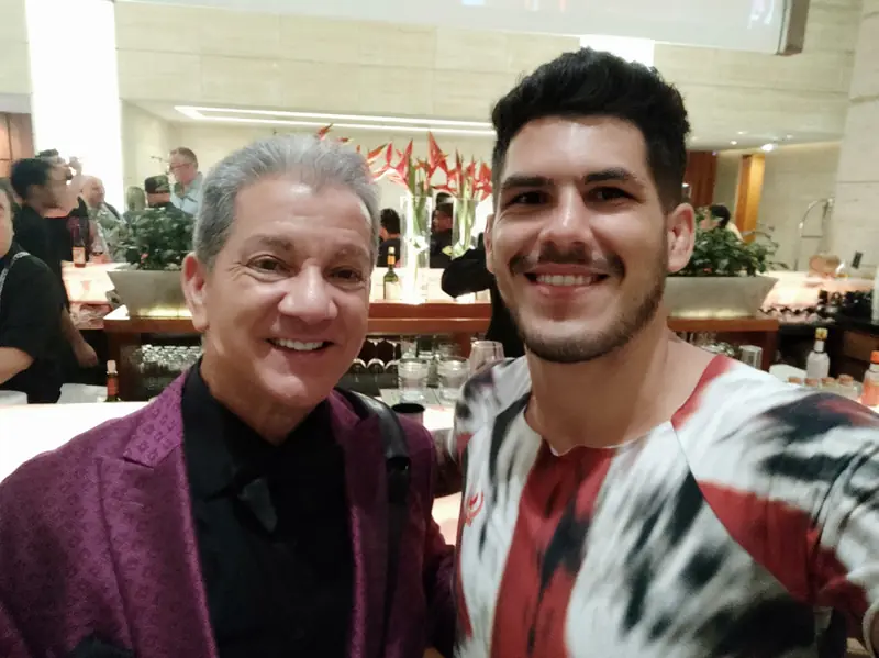 Kevem with a guest